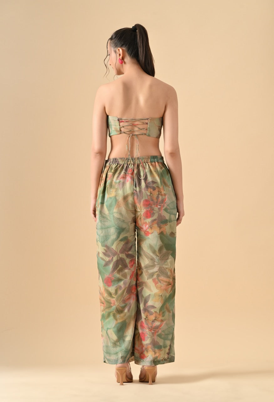 Pankh Hayley Floral Printed 3 Piece Cape Coord Resort Wear Set