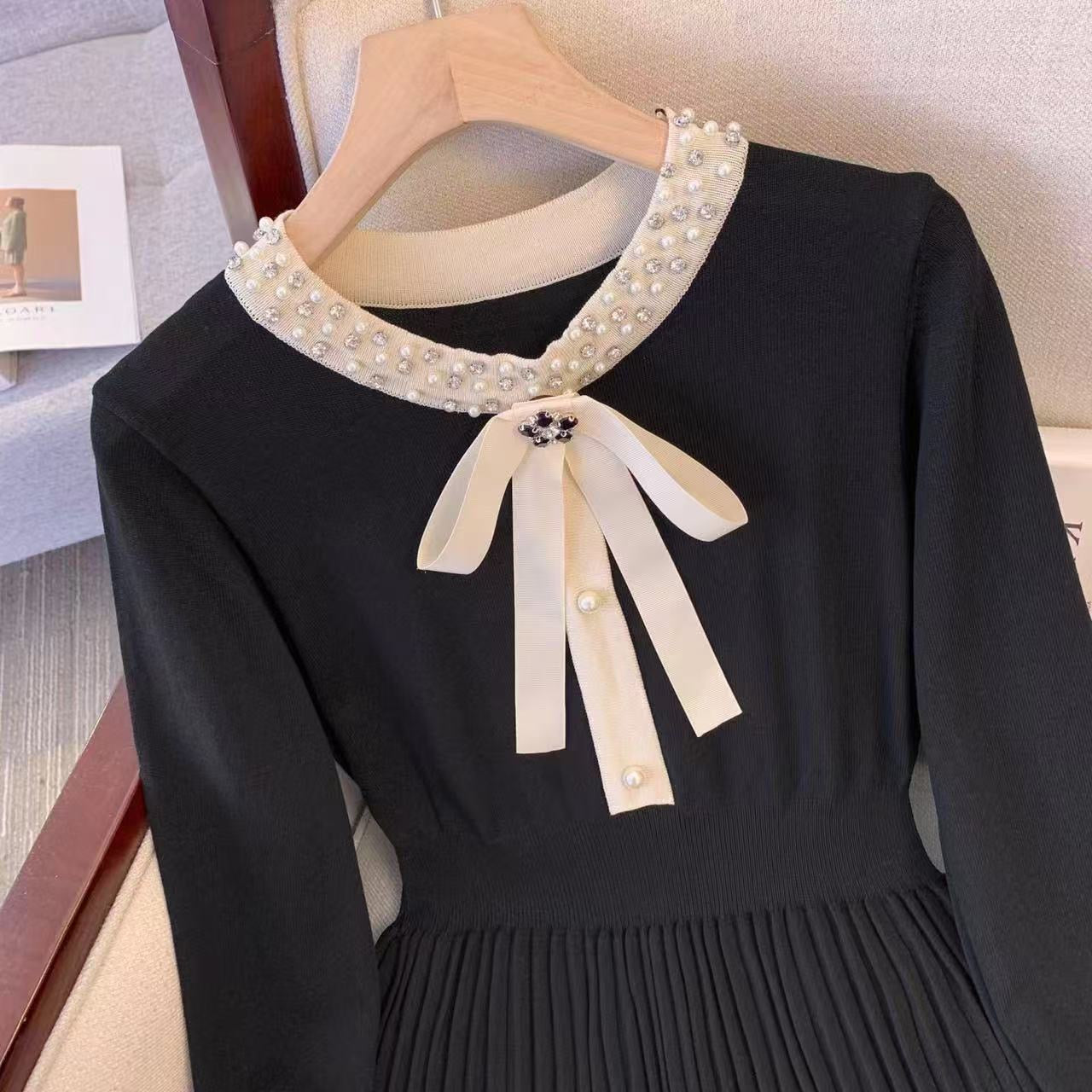 Pankh Koddie Pearl Embelished Formal Dress