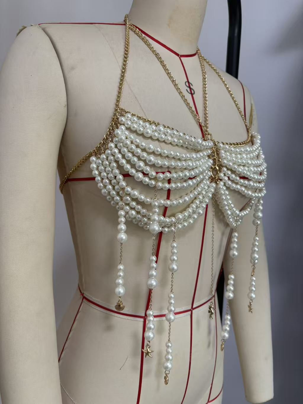 Pankh Rine Stone Beaded Bralette Top Accessories