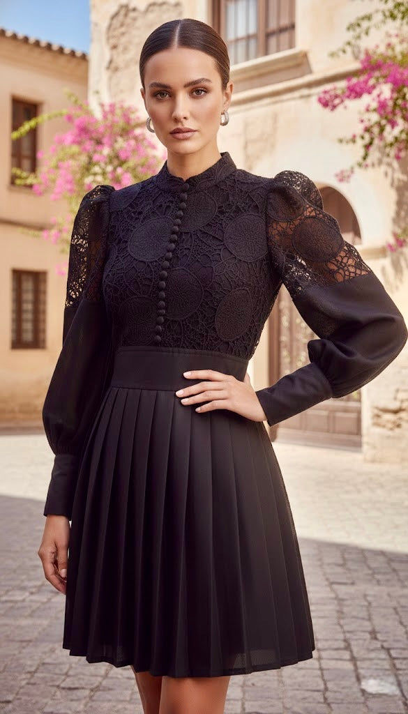 Pankh Netzie High Fashion Short Linen Organza Dress