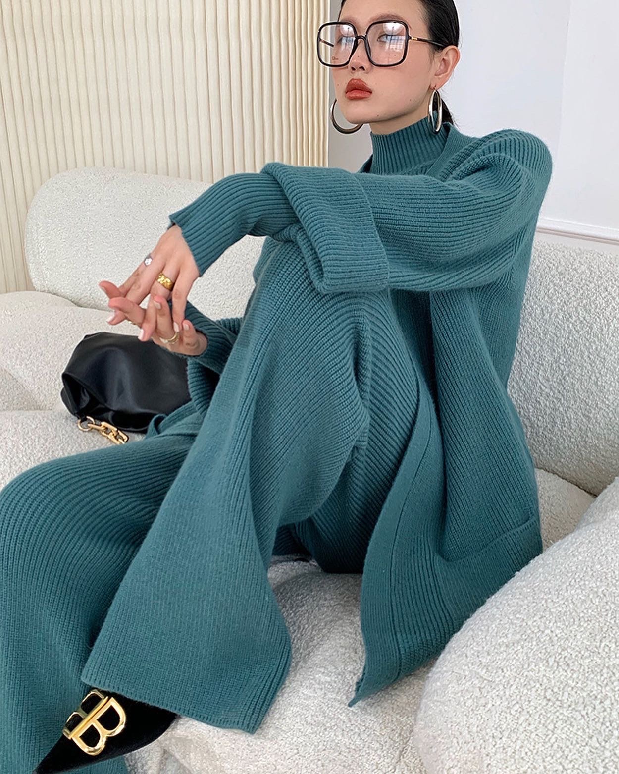 Pankh Labira 3 Piece luxury woolen Coord Set