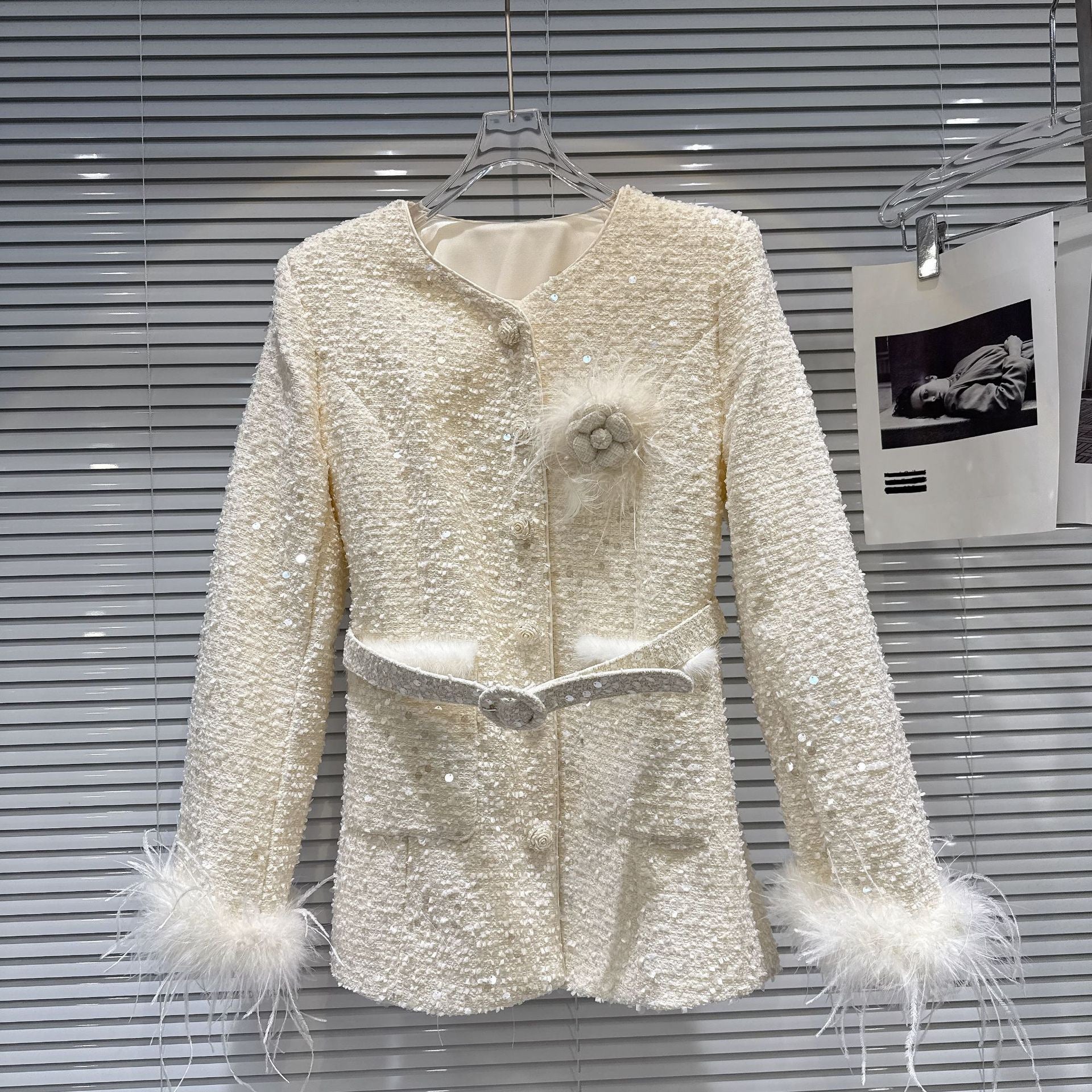 Pankh Odessey Luxury Sequin Tweed Formal Blazer