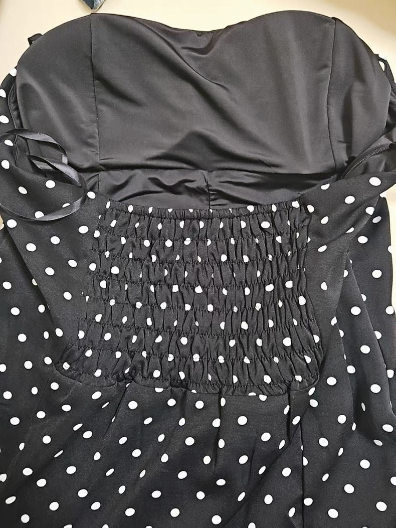 Pankh Zahra Polka Dot Modest Swimsuit Dress