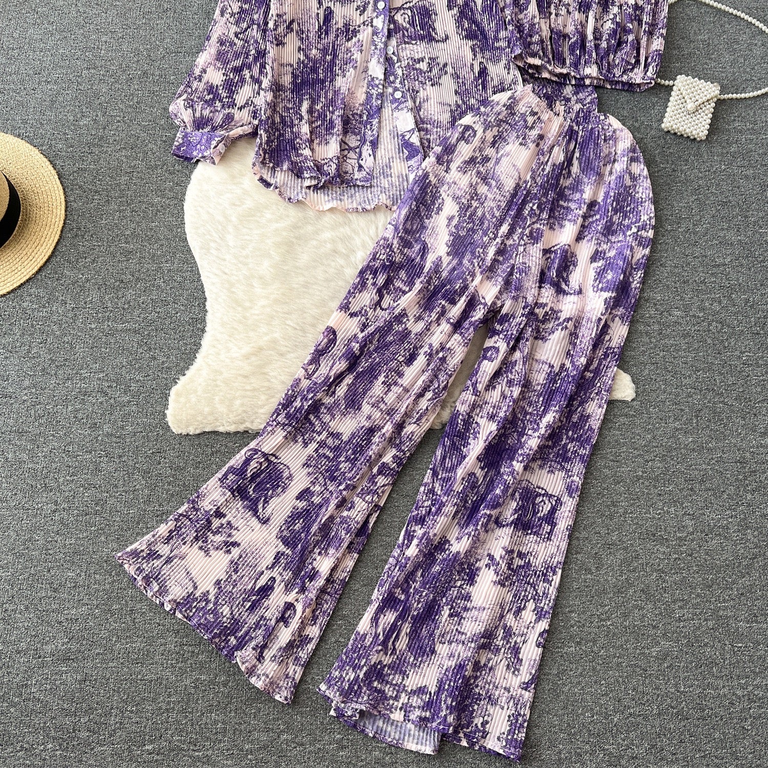 Pankh Ersin Pleated Three Piece Coord