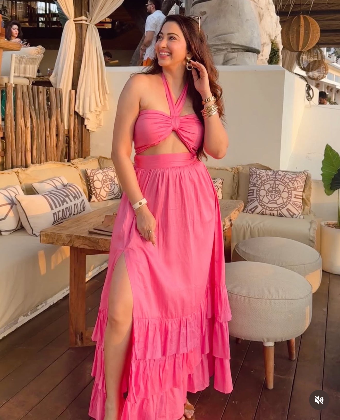 Pankh Semex Flaired Cotton Maxi Dress