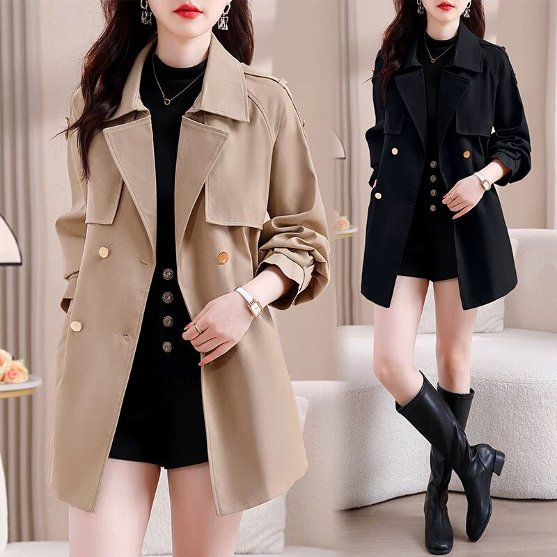 Pankh Remon Autumn Winter Luxury Trench Coat with Belt