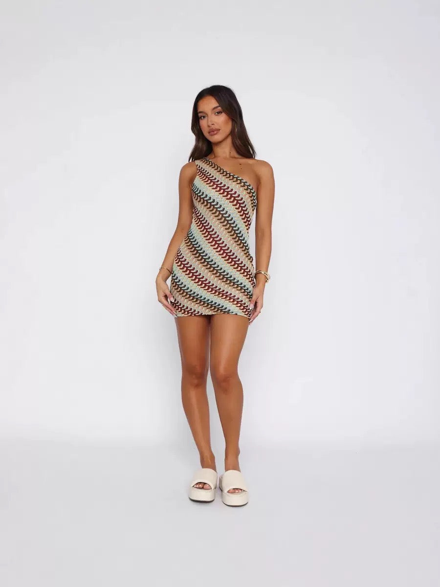 Pankh Solly Crochet Mini Dress
