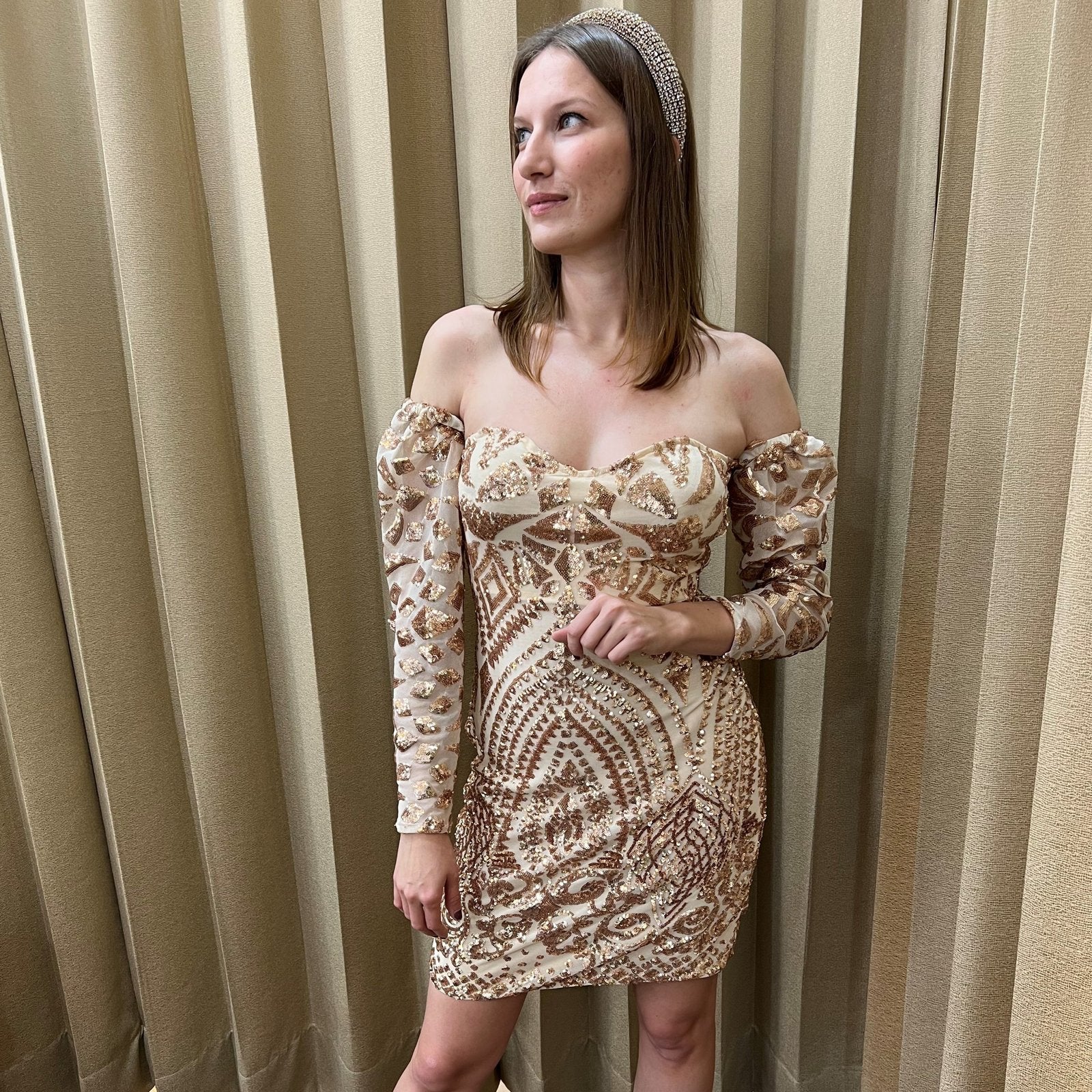 Pankh Mehtab Custom Made Sequin Party Dress