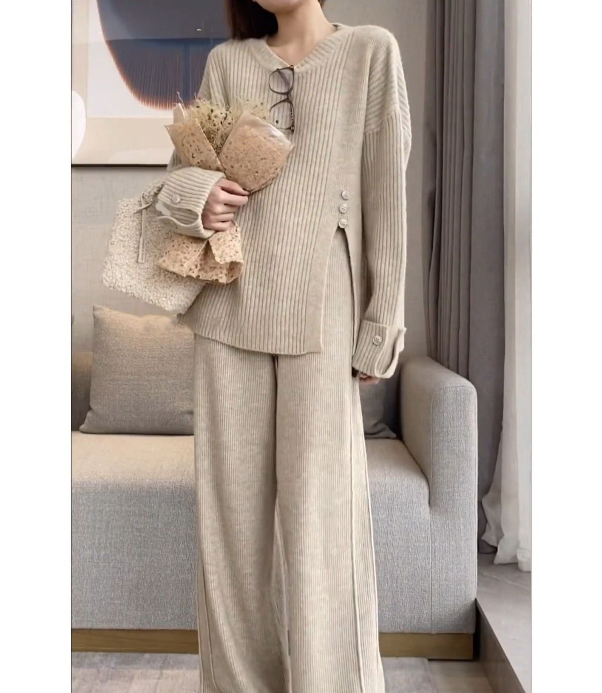 Pankh Zehan Oversized Top And Pant Set