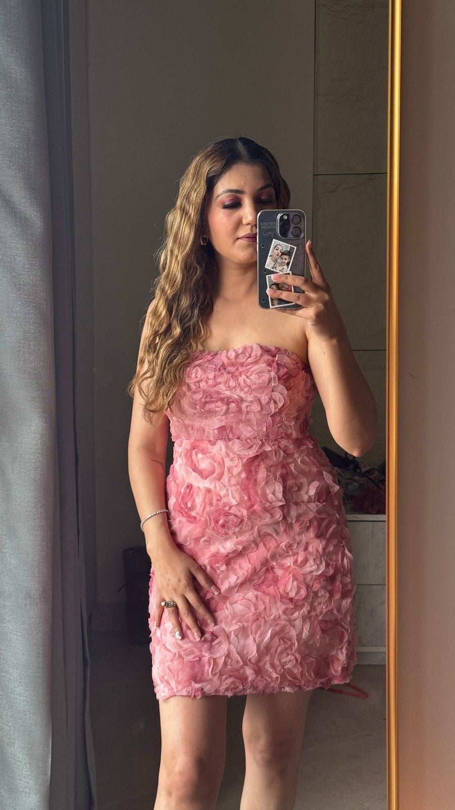 Pankh Rossey 3D Floral Tube Dress