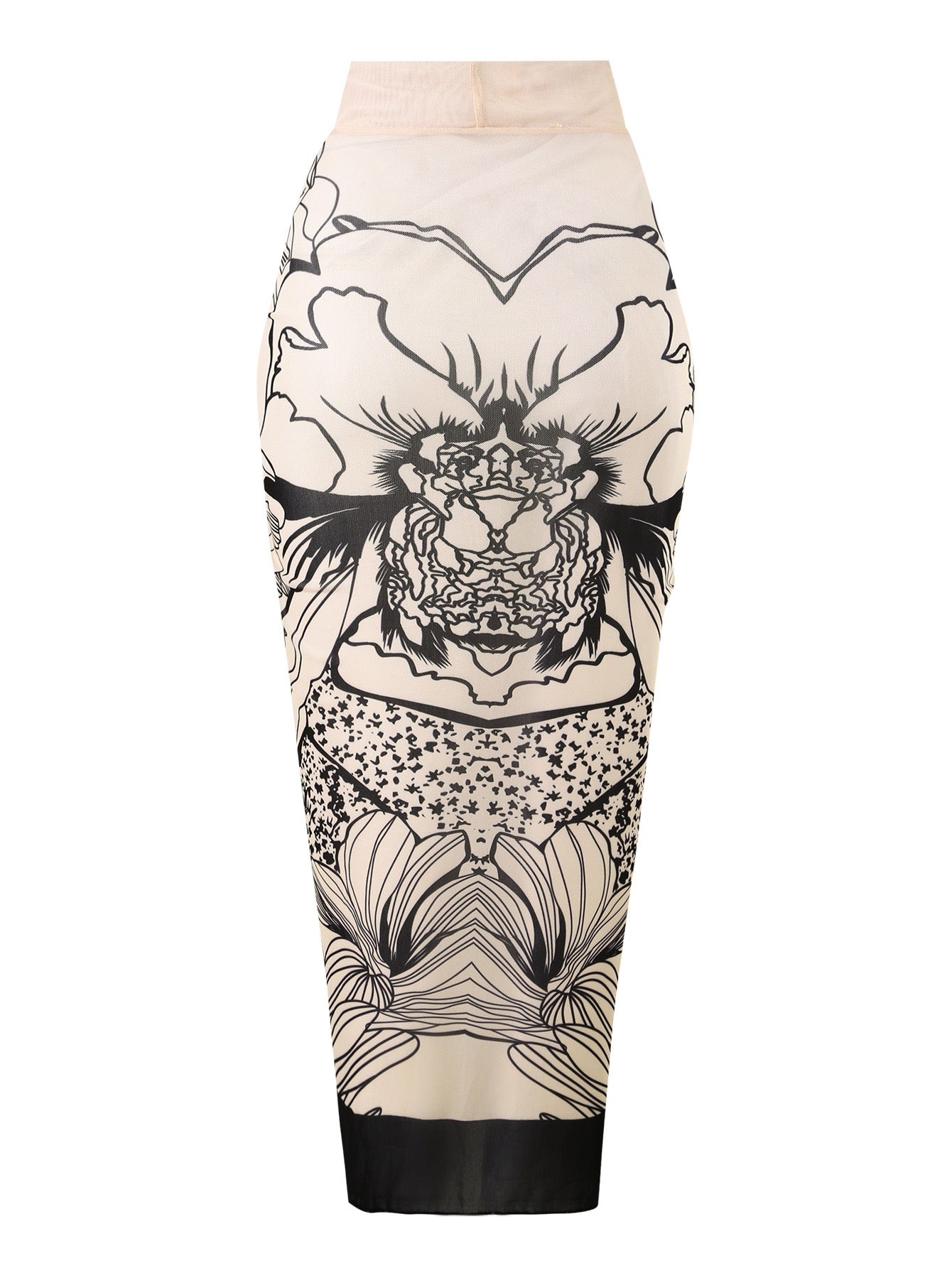 Pankh Beau Full Sleeve Monokini With Sarong Coverup