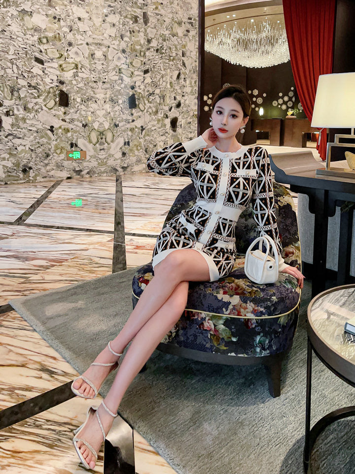 Pankh Bonti Knit Bodycon Mini Winter Dress