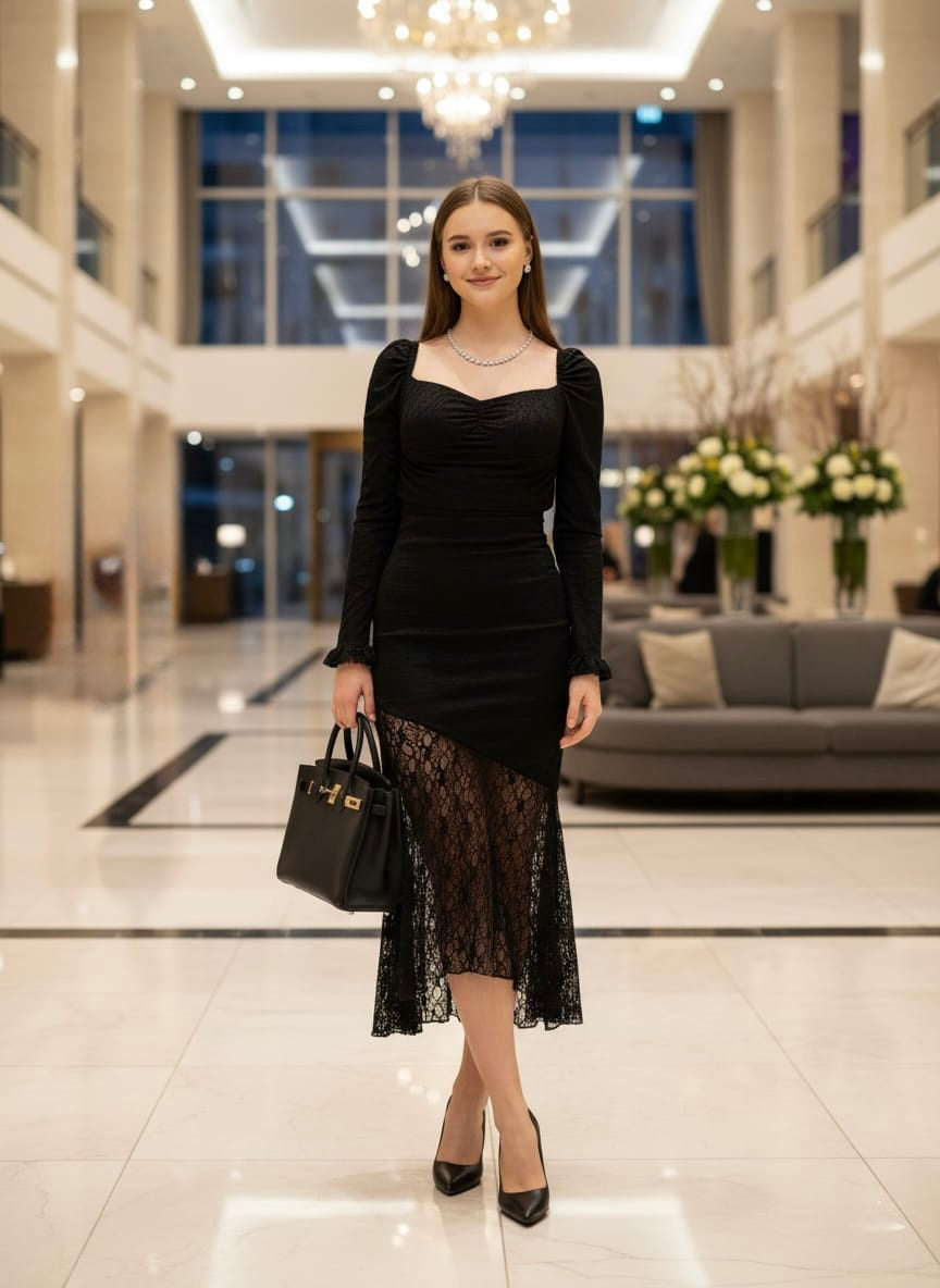 Pankh Linnea Lace Elegant Maxi Dress