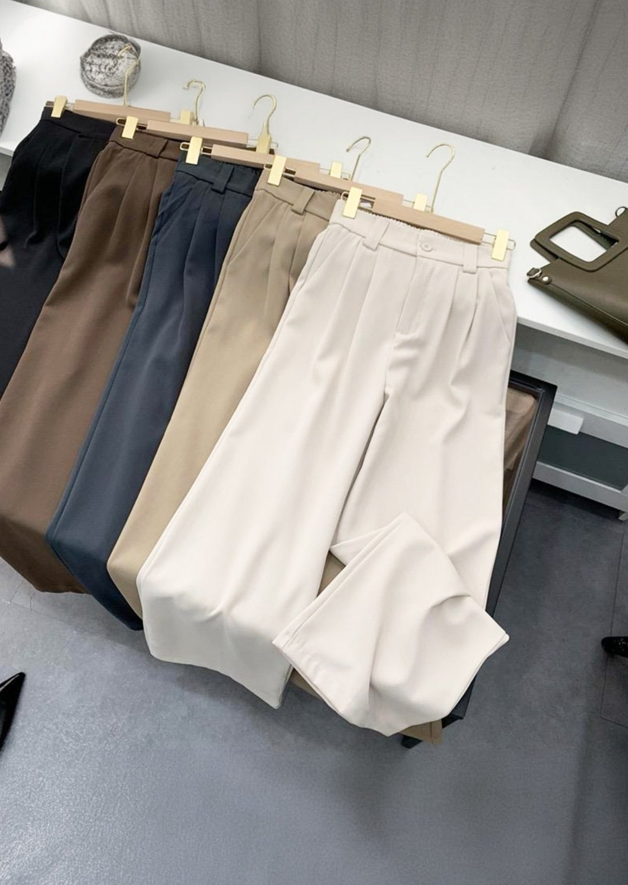 Pankh Shane Korean Straight Fit High Rise Pants/Trouser