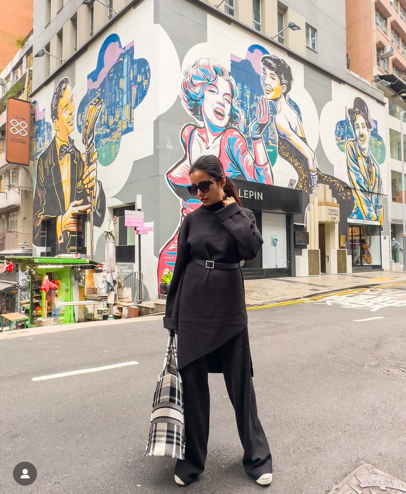 Pankh Ruhet Assymetrical Long Hip Cover Wool Coord Set with Belt