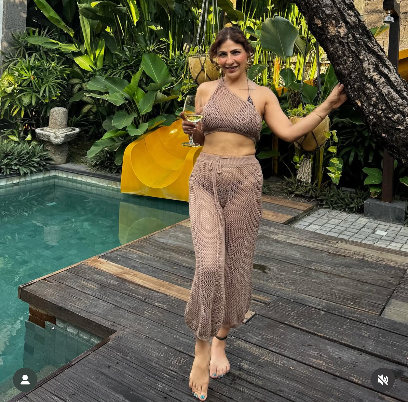 Pankh Audrey Crochet Beach Wear Coord Set