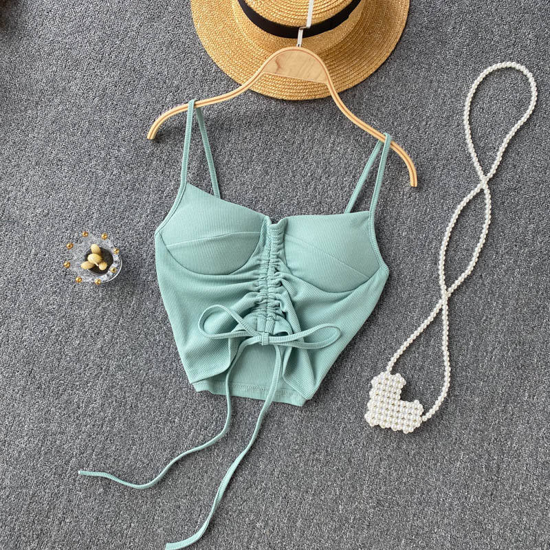 Pankh Sibyl Runched Crop Top