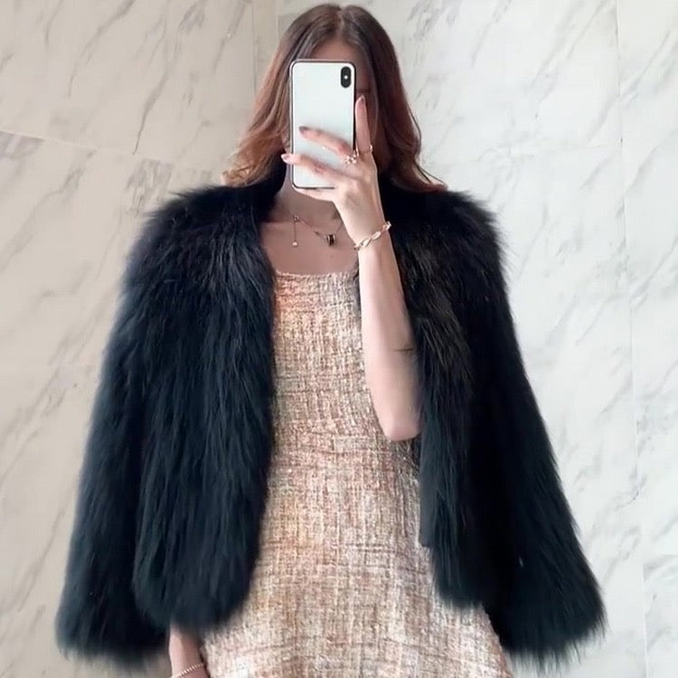 Pankh Gil Women Soft Fur Coat