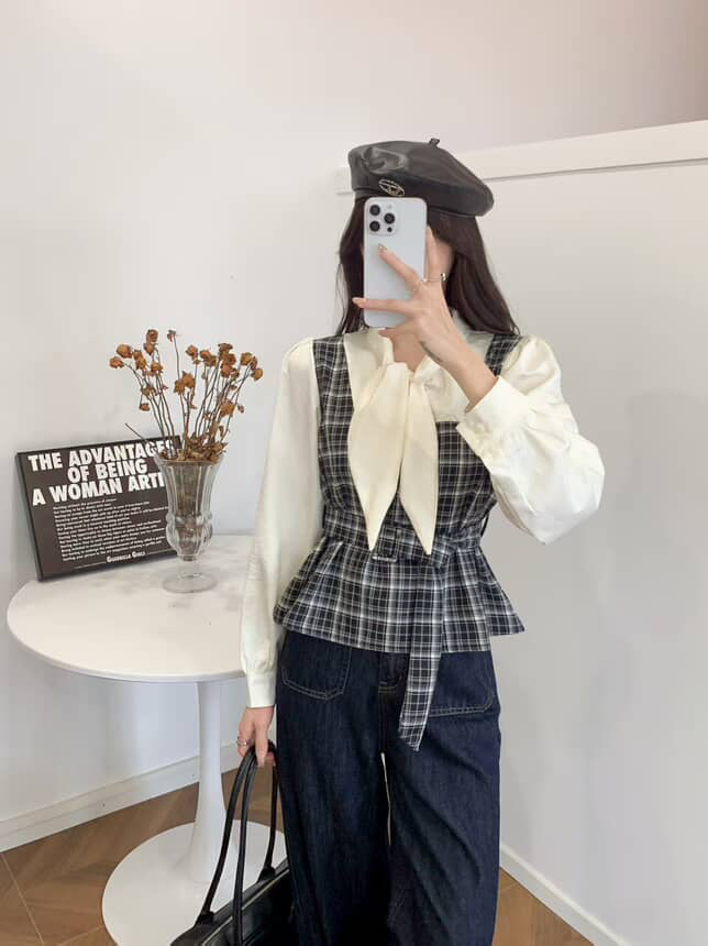 Pankh Volly Woolen High Fashion Jacket and Knit Top Set