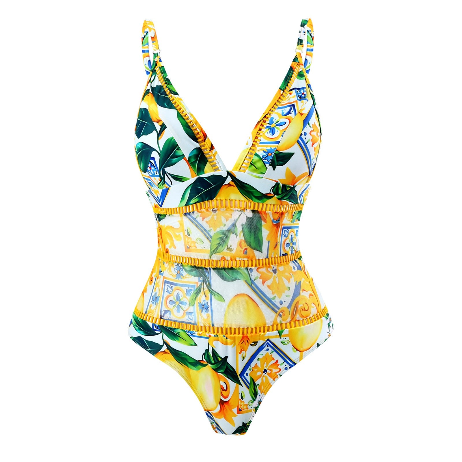Pankh Rachel High Fashion padded Monokini and Sarong Skirt Set