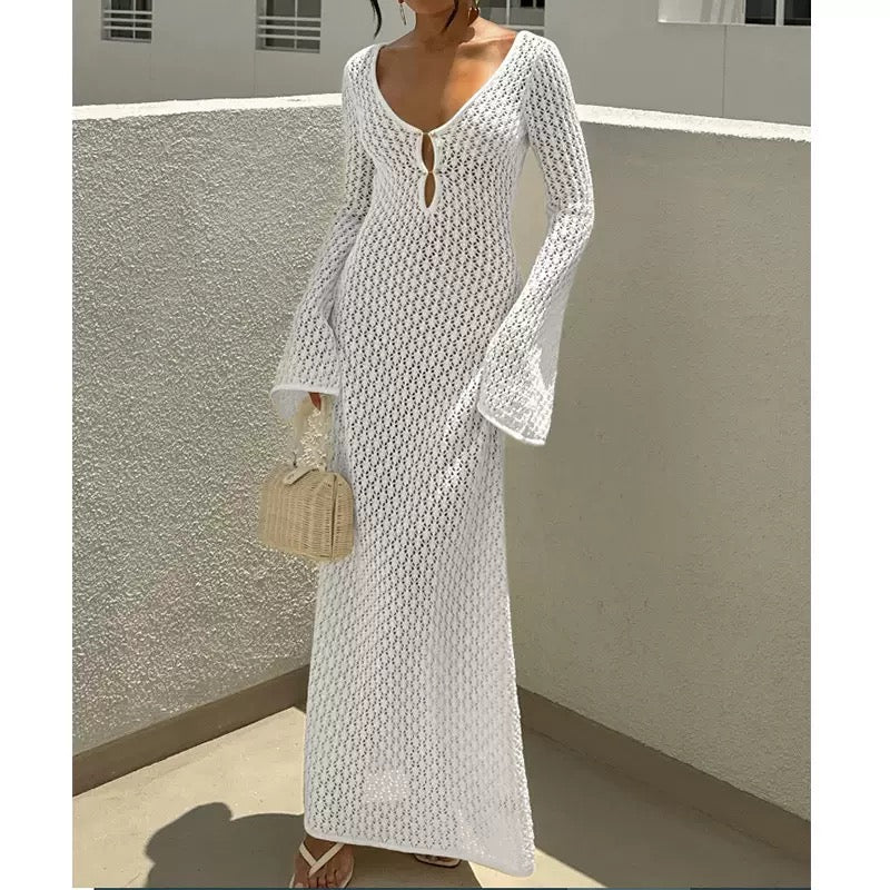 Pankh Odane Crochet Holiday Maxi Dress