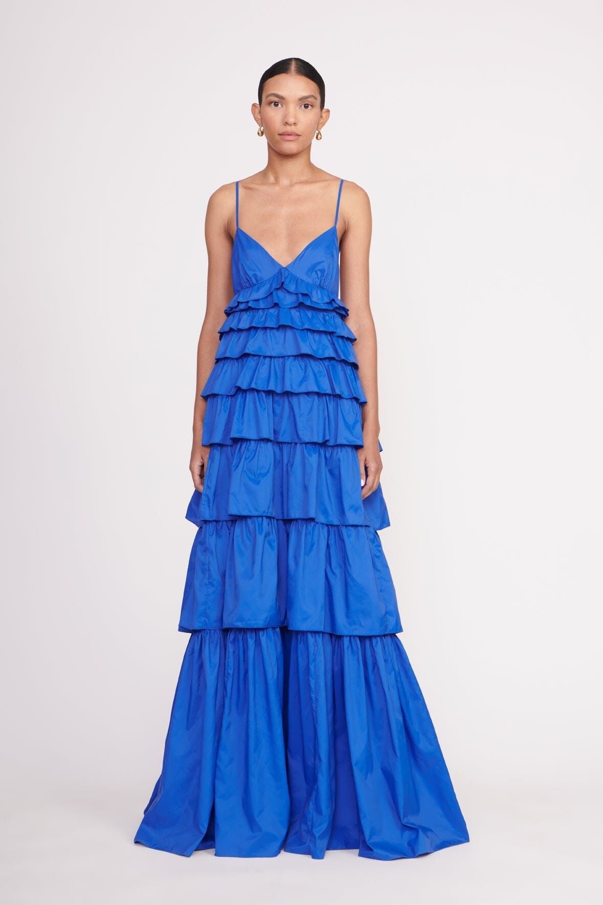 Pankh Luxe Aylie Cotton Bohemian Ruffle Maxi Dress