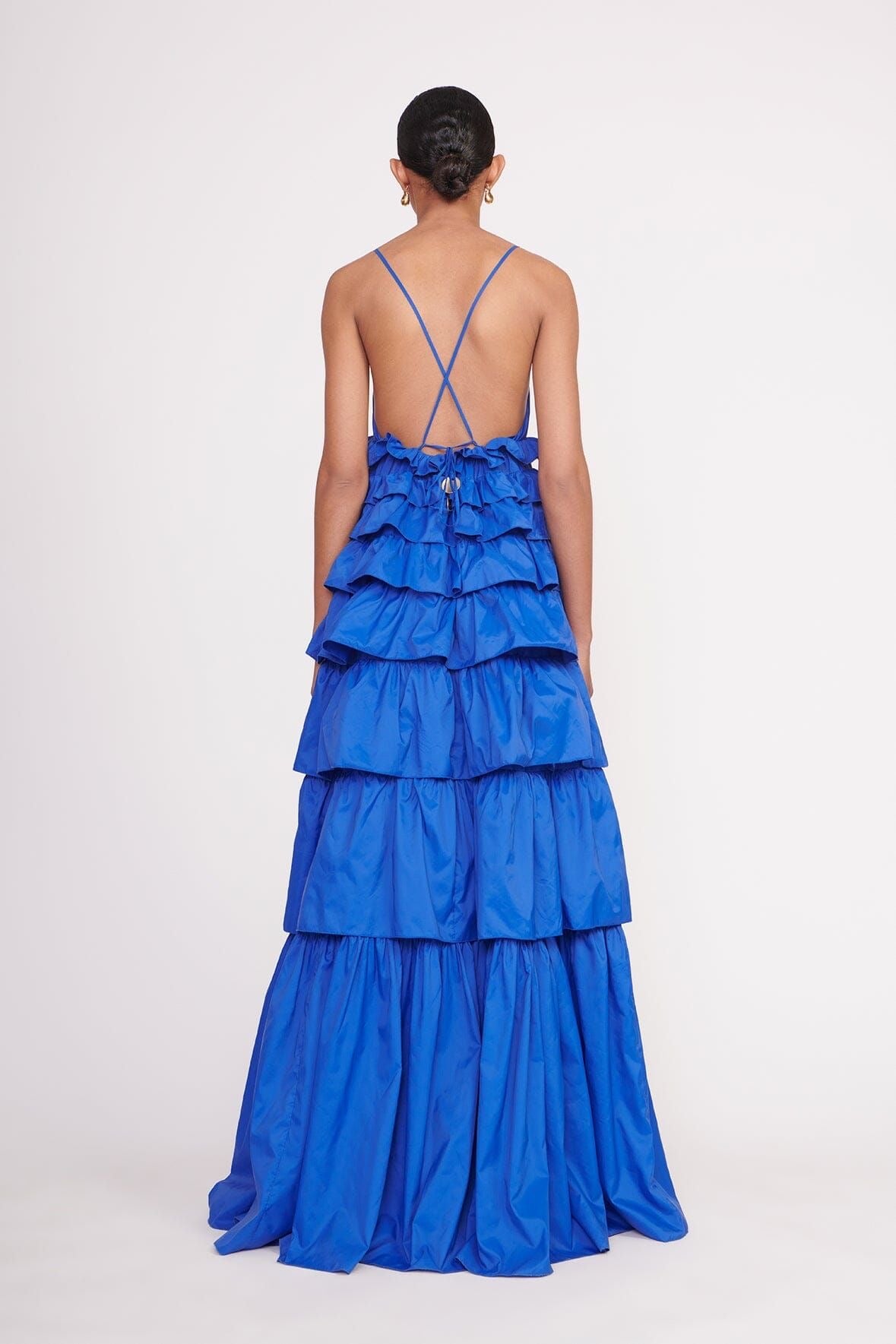 Pankh Luxe Aylie Cotton Bohemian Ruffle Maxi Dress