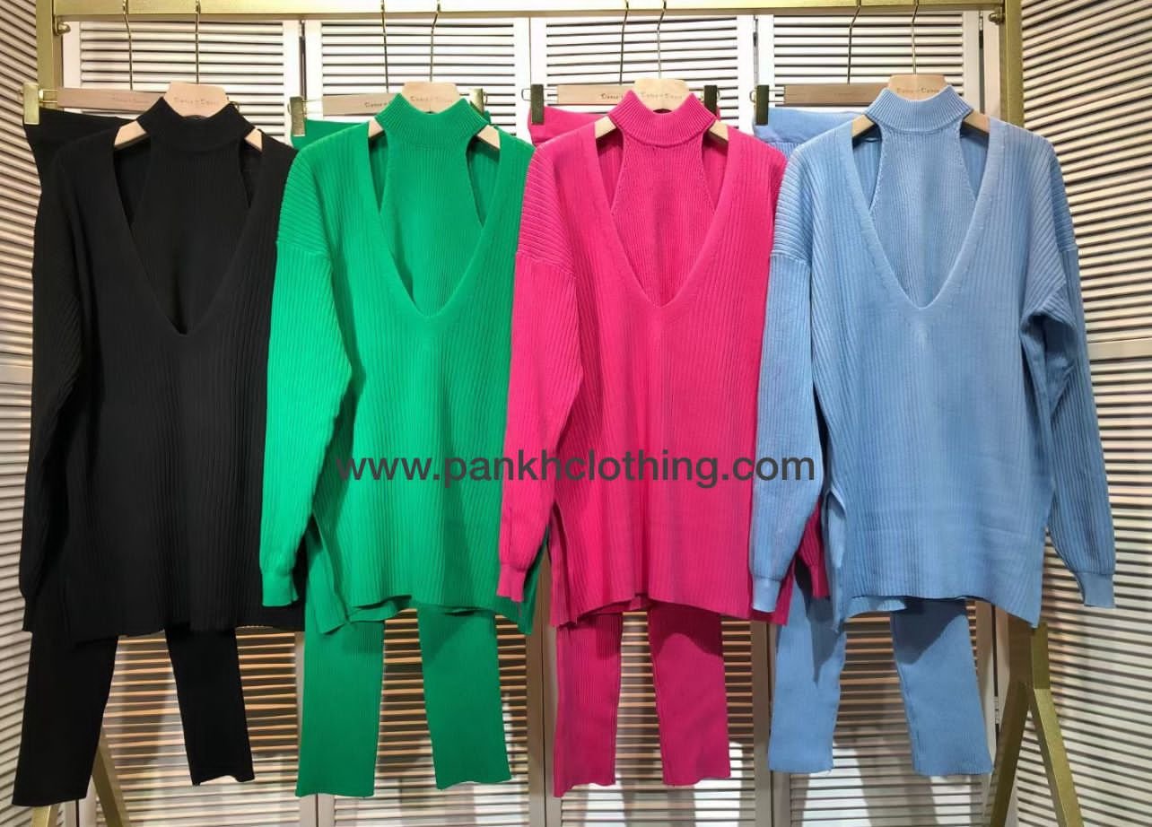 Pankh Fuzzy 3 Piece Knit Coord