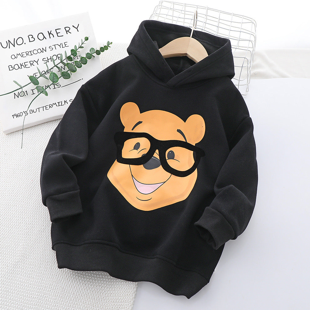 Pankh Winnie The Pooh Sweatshirt With Inner Fleece Wool