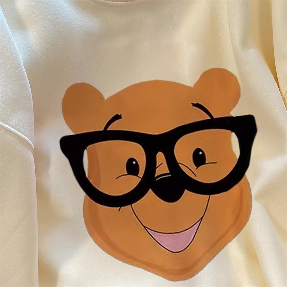 Pankh Winnie The Pooh Sweatshirt With Inner Fleece Wool