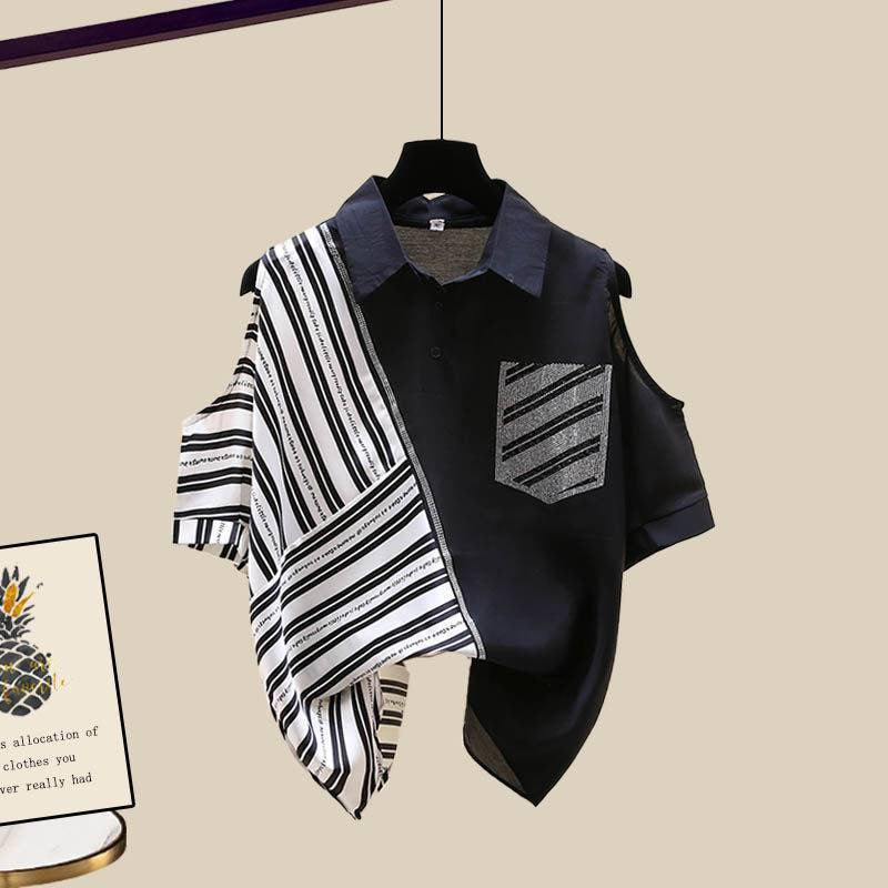 Pankh Ammin Cold Shoulder Shirt