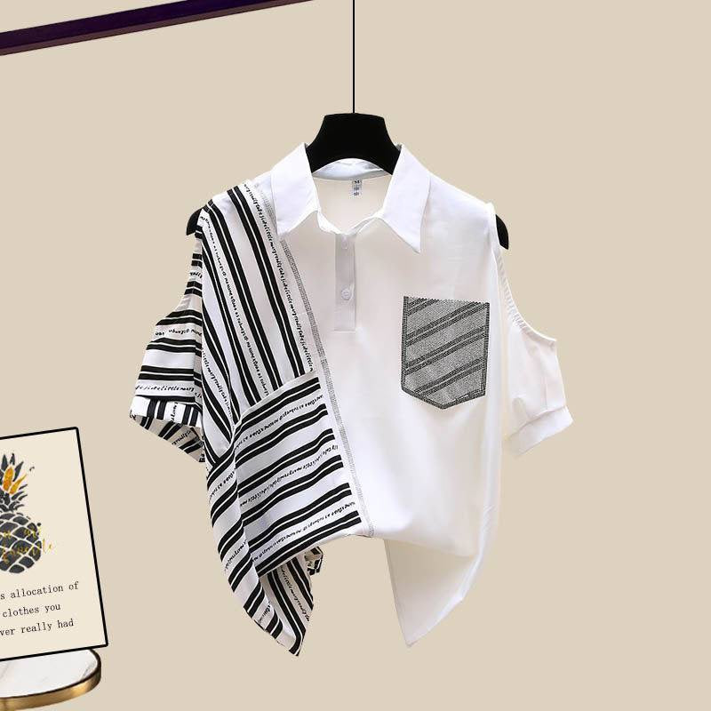 Pankh Ammin Cold Shoulder Shirt