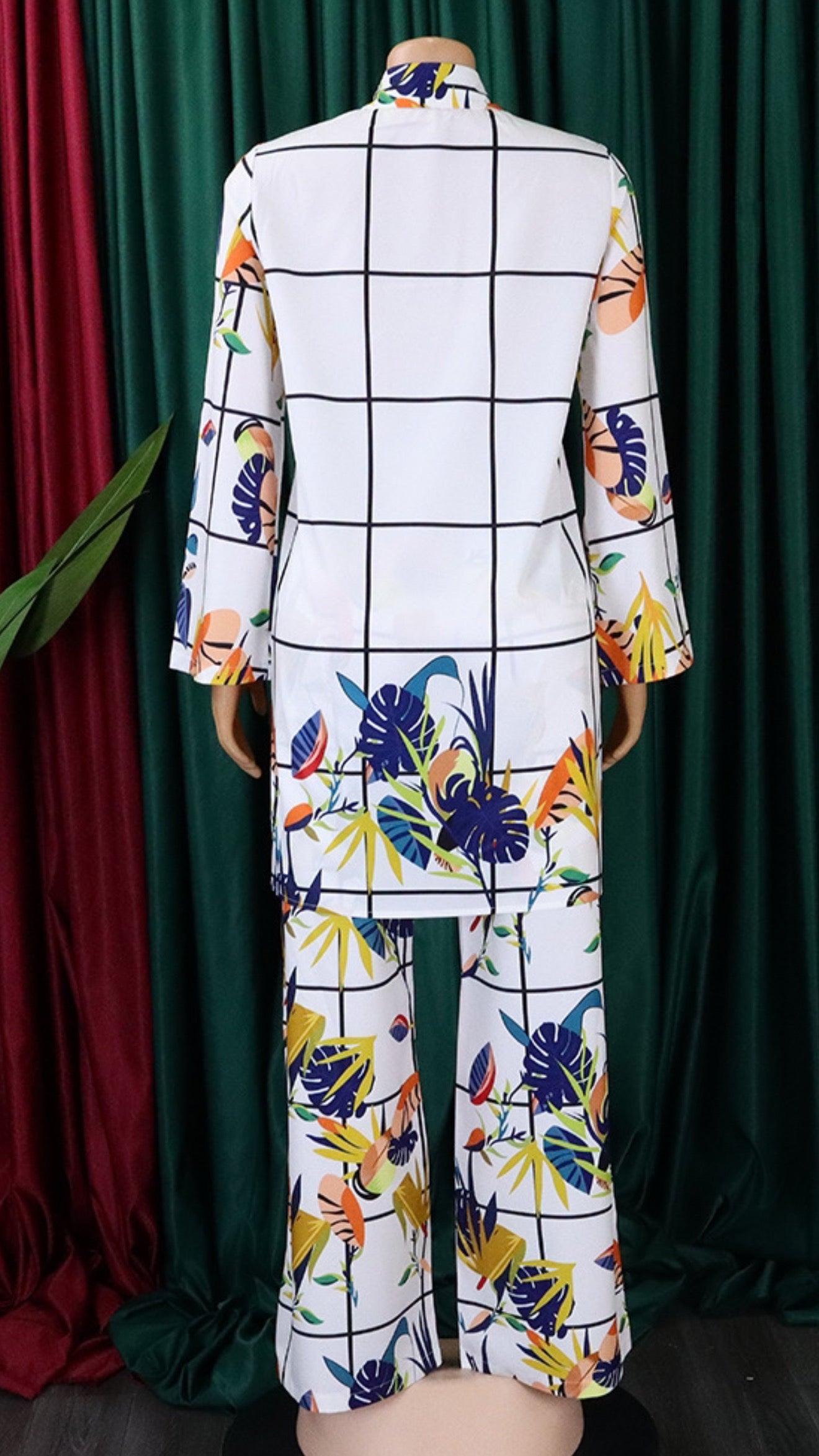 Pankh Adrian Printed Long Hip Cover Shirt And Pant Coord