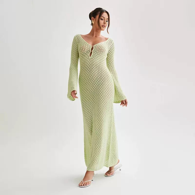 Pankh Odane Crochet Holiday Maxi Dress