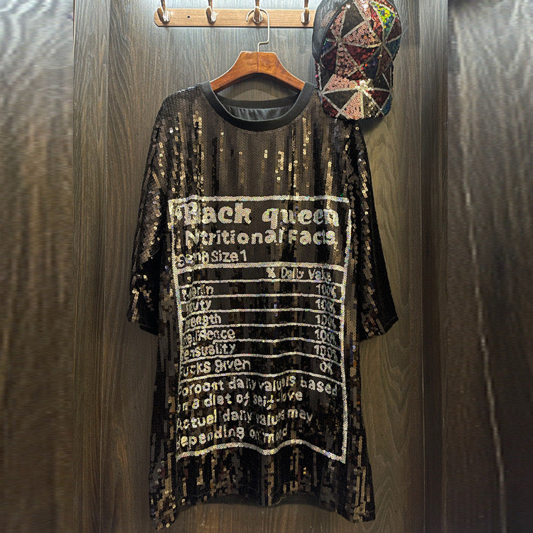 Pankh Santro Birthday Glitter Sequin Tee Dress