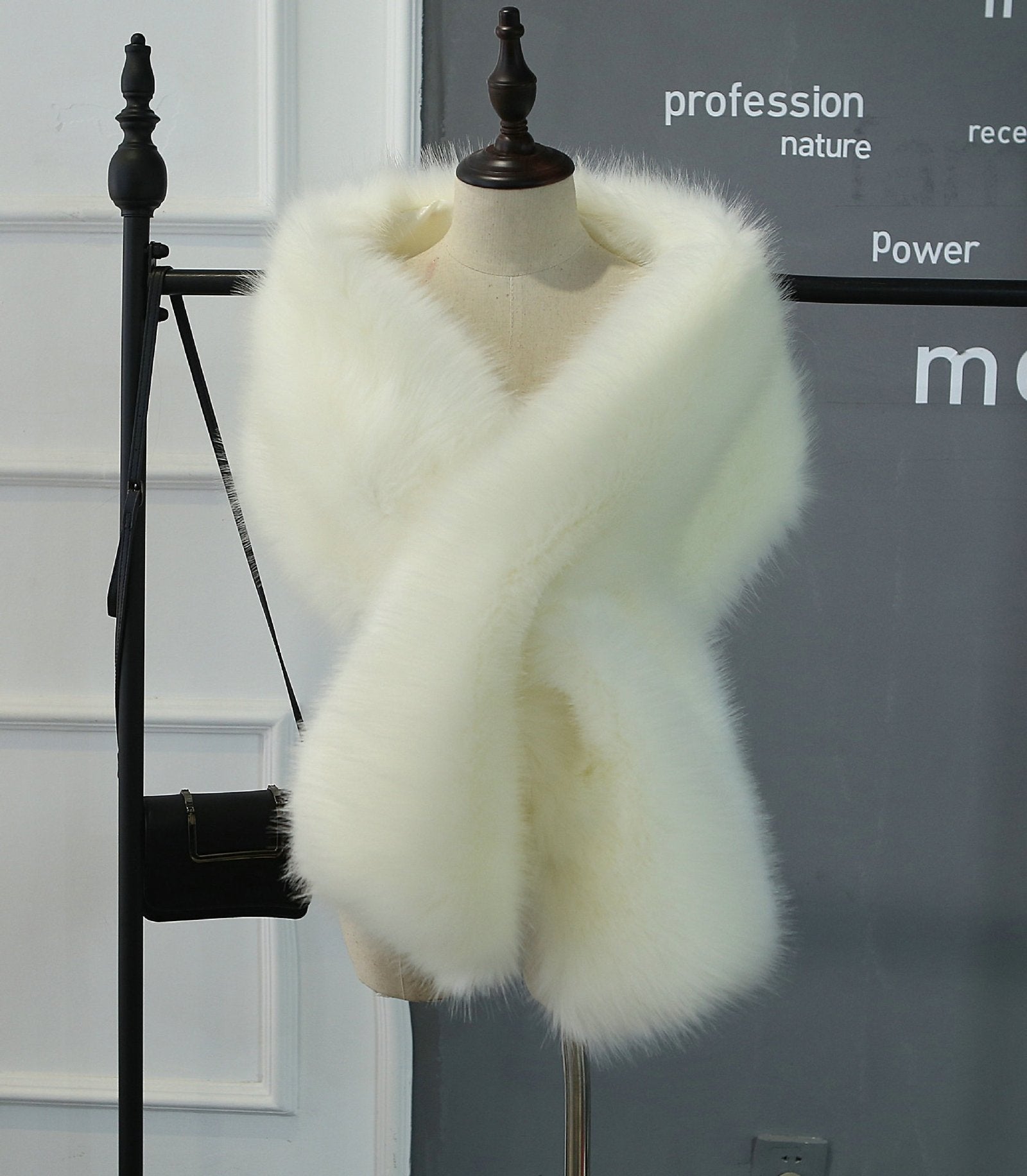 Pankh Faux Fur Muffler Scarf