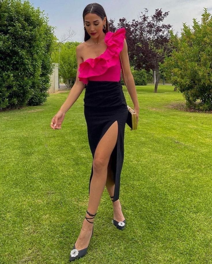 Pankh Neriah Ruffle One Shoulder Full Coverage Bodysuit