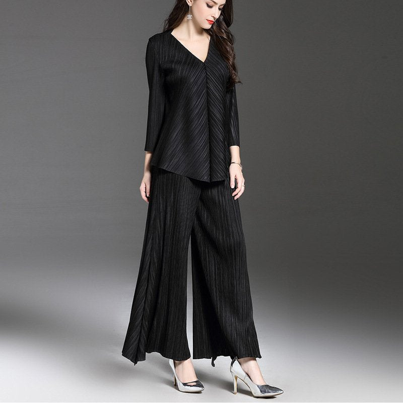 Pankh Kasio Pleated Coord