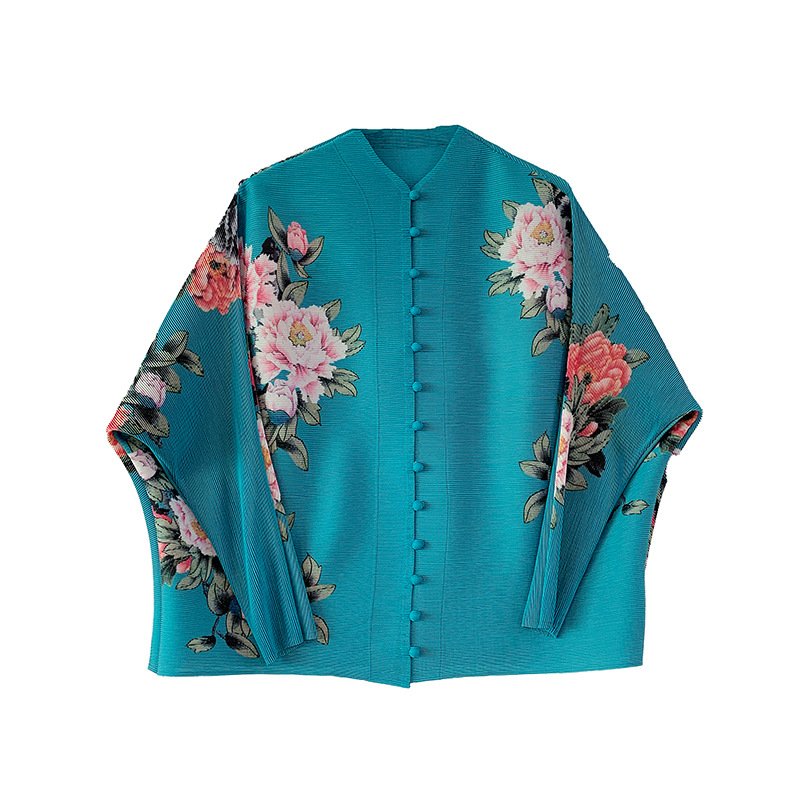 Pankh Claude Women Pin Tuck Pleated Flower Shirt