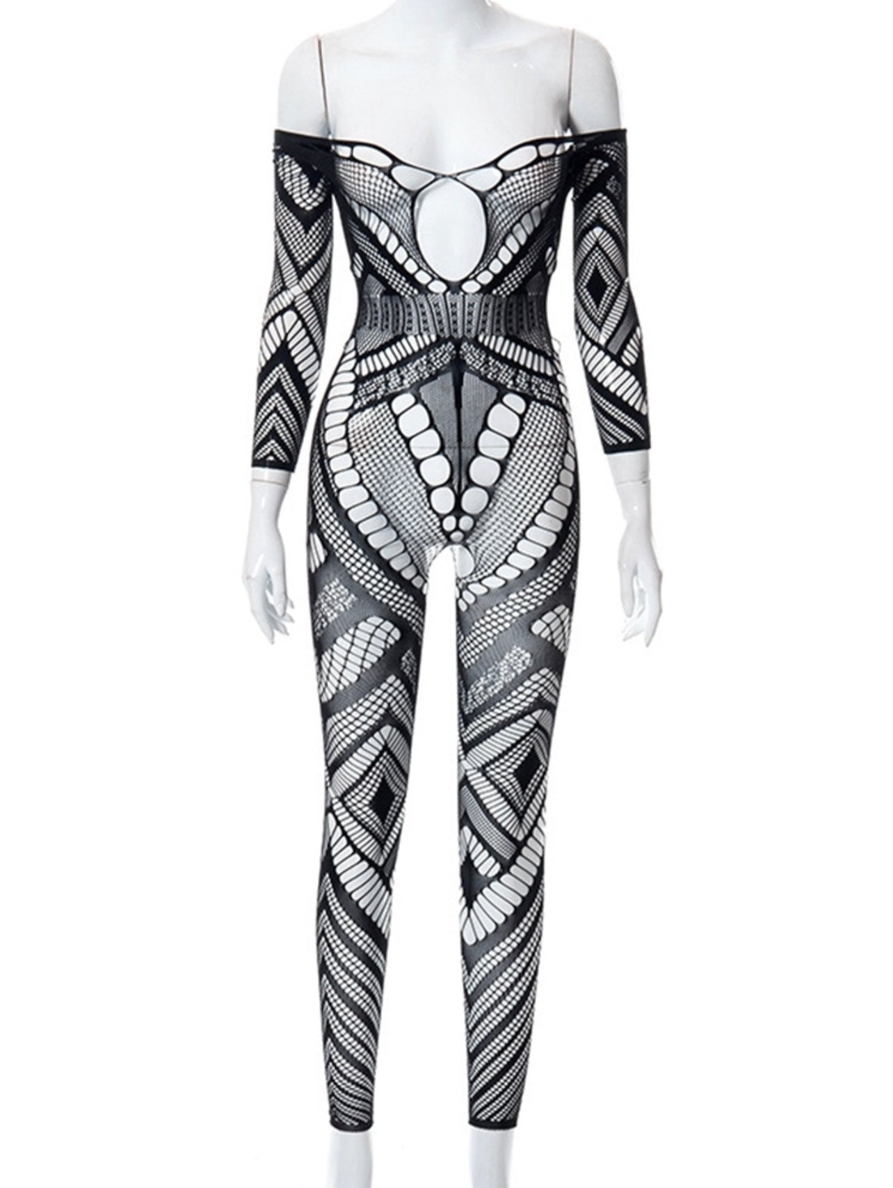Pankh Parcy Long Sleeve Jumpsuit Bodysuit Body Stocking