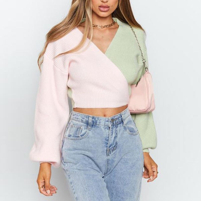 Pankh Piers woollen Dual Shade Sweater Top