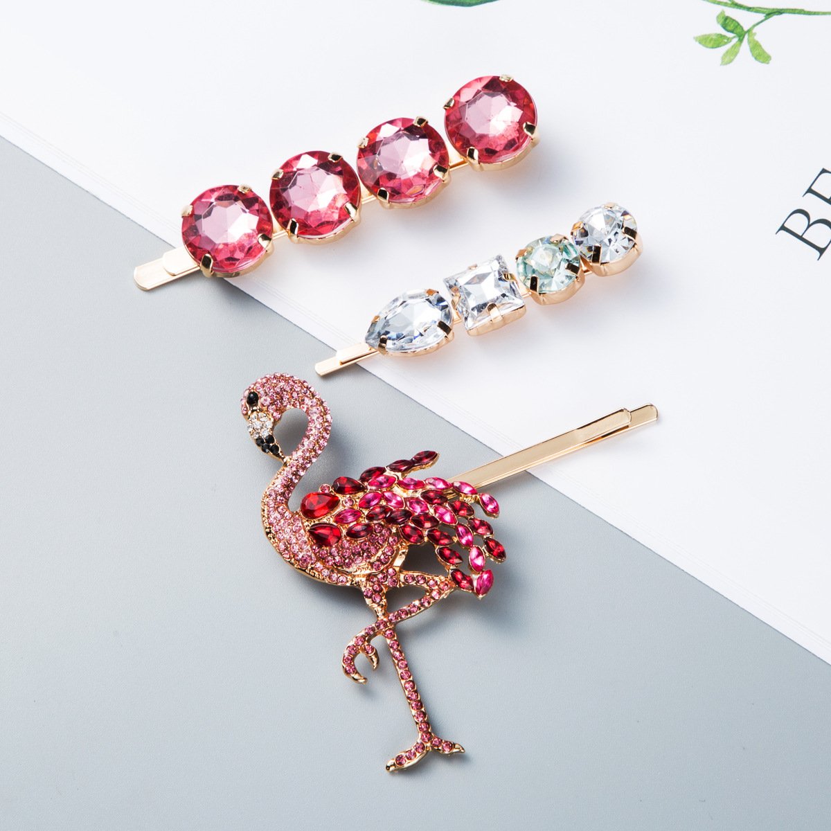 Pankh Colourful Rhinestone Hair Clip