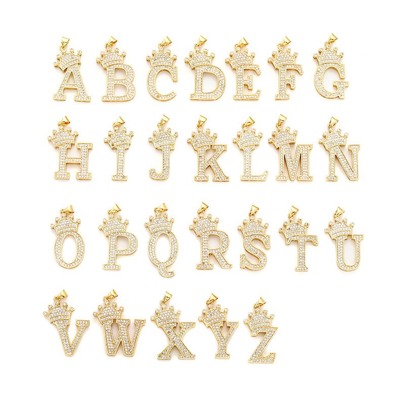 Pankh Initial Stylish Alphabet Pendent Chain