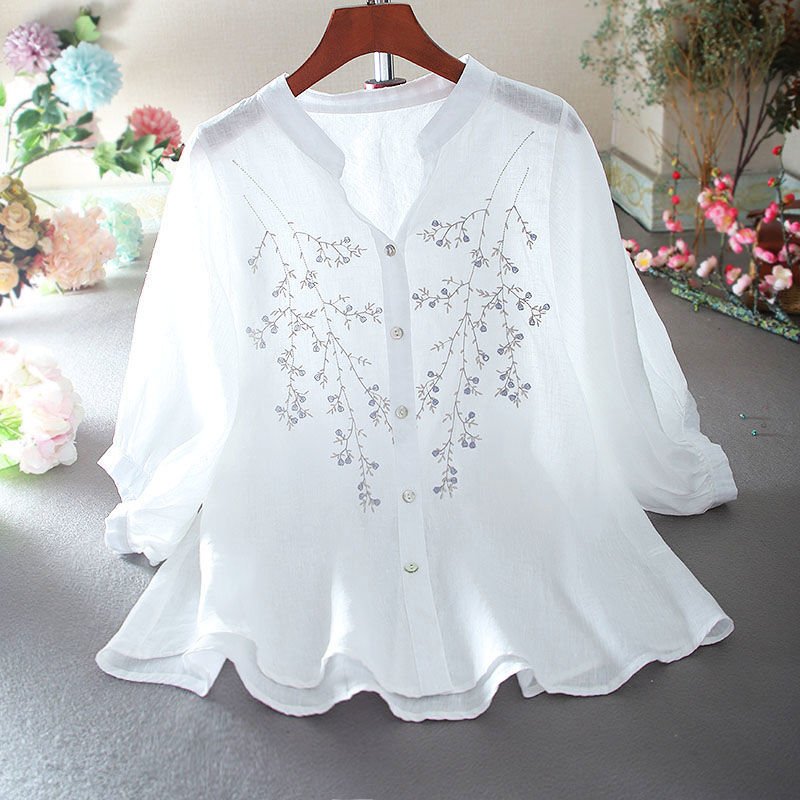 Pankh Sybil Stand Collar summer Shirt