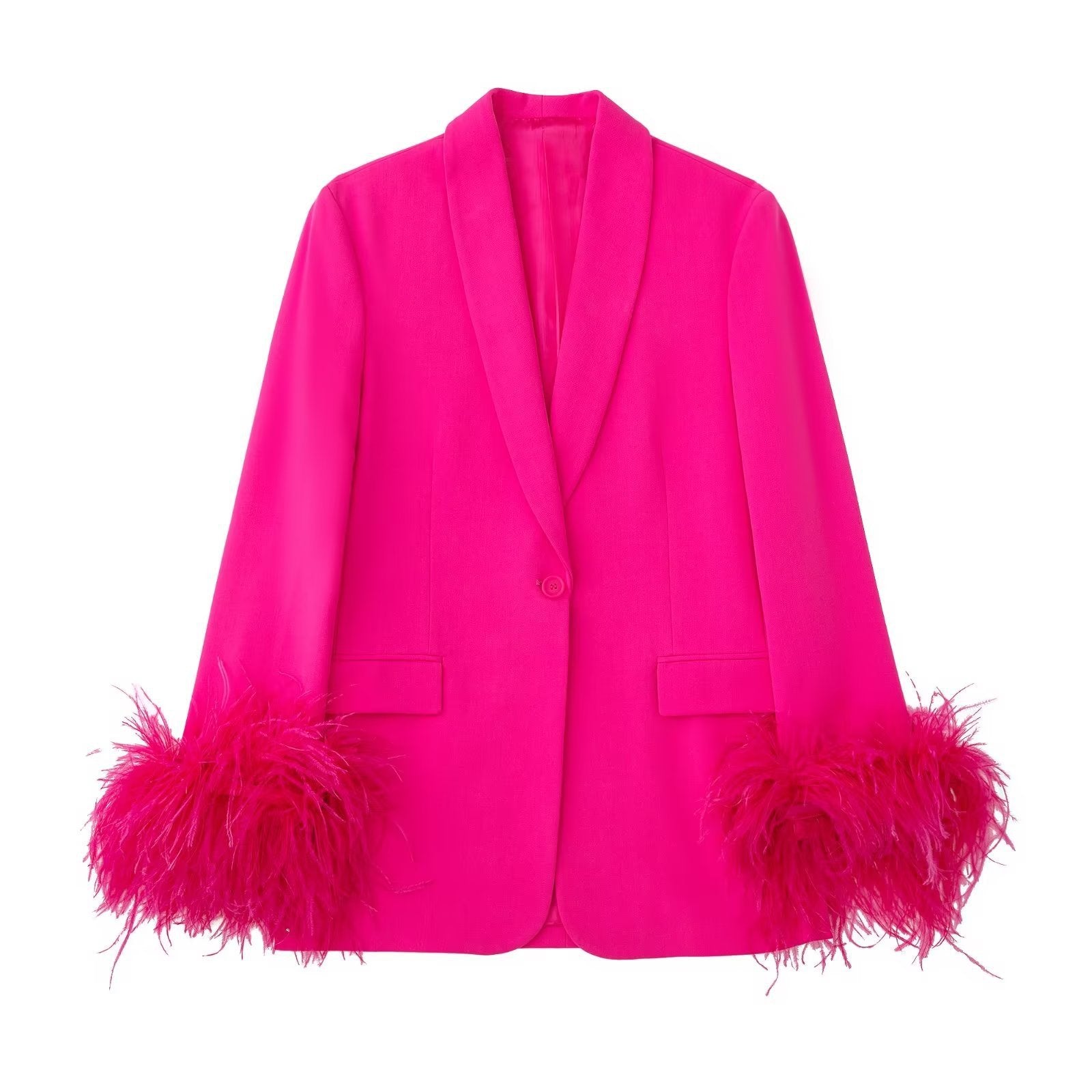 Pankh lexi fur seelve High Quality Blazer And Pant Set