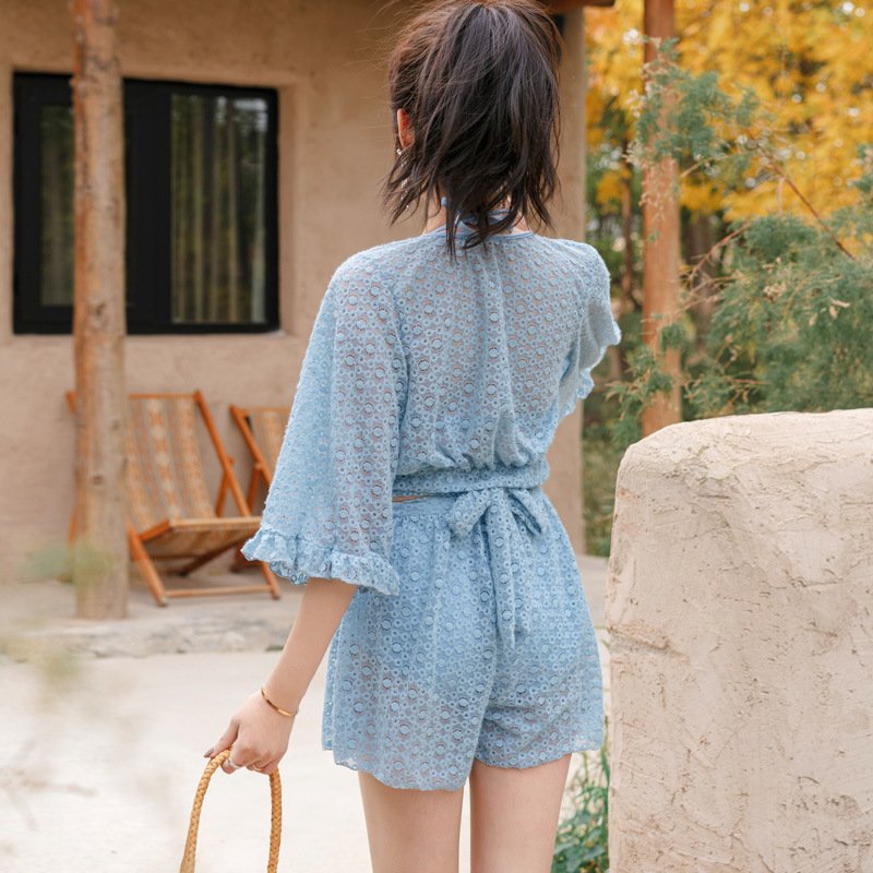 Pankh Lauria Swimsuit With Cover Up Set