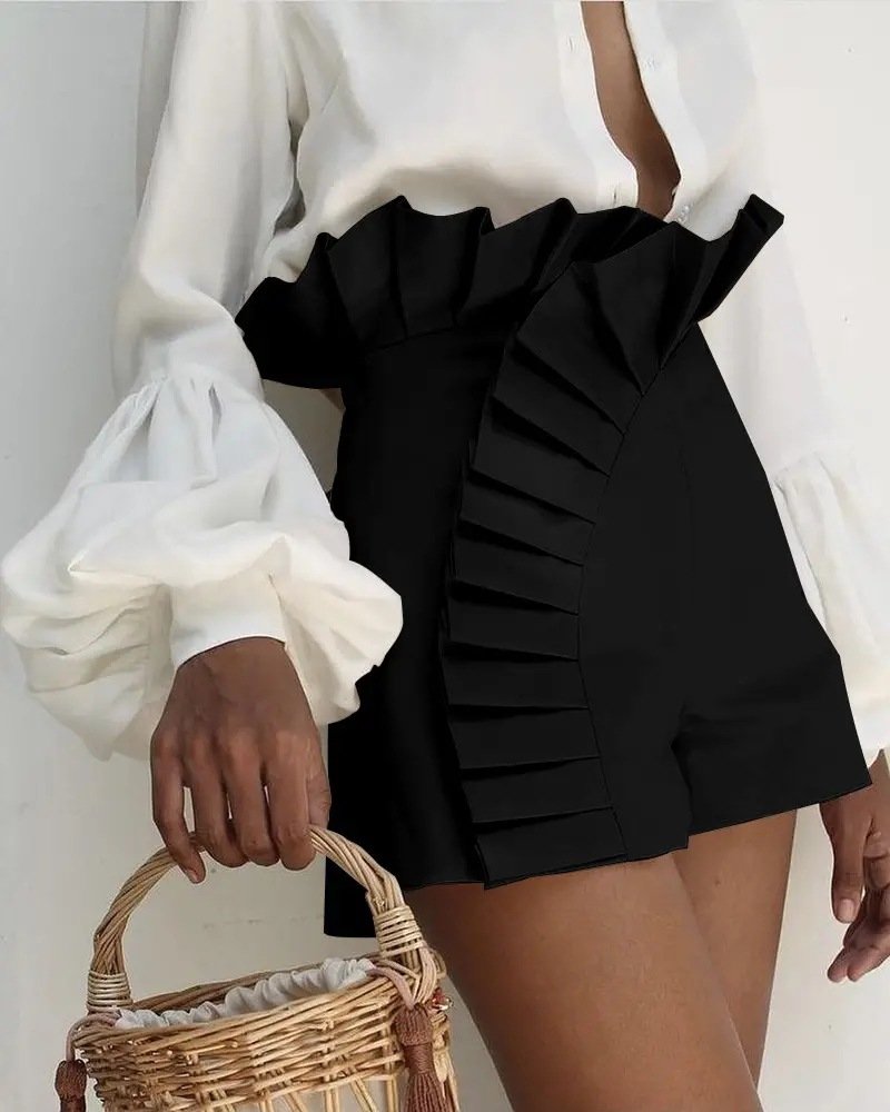 Pankh Jeffry Ruffle High Waist Designer Skort