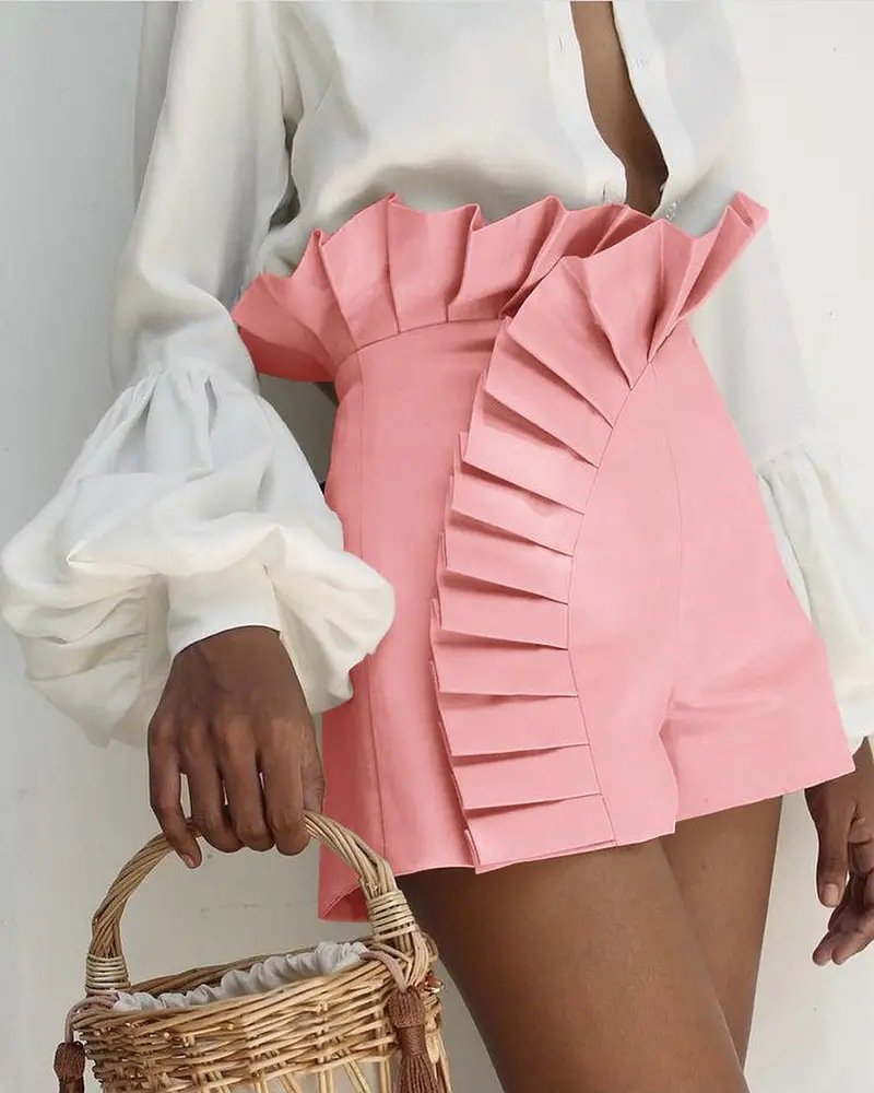 Pankh Jeffry Ruffle High Waist Designer Skort