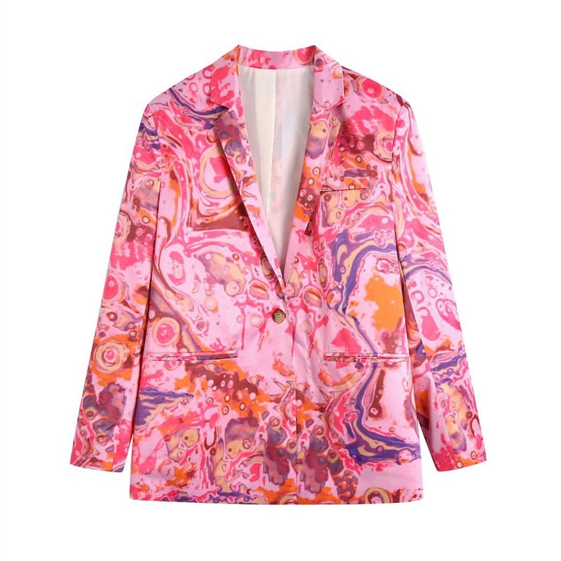 Pankh Dexton Printed Blazer And Skirt Set