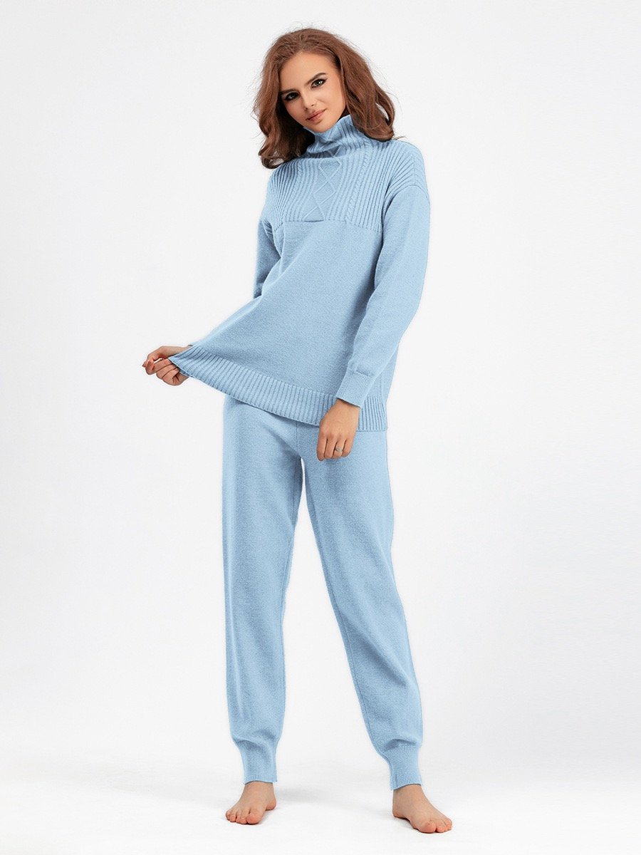 Pankh Amaira Zipper Woolen Top and Pant Coord Set